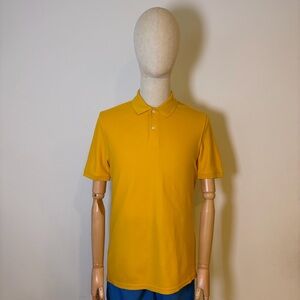 St. John’s Bay Men’s Mustard Yellow Performance Polo Shirt - Size M